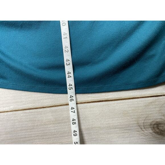 Isabel Maternity By Ingrid & Isabel Dress XXL Green 3/4 Sleeve Side Ruching - Picture 5 of 8